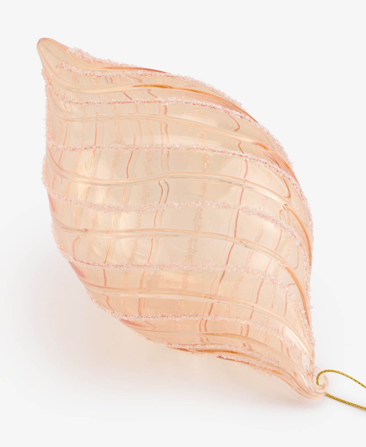 Holiday Lane Berry Tones Glass Drop Twist Ornament, Macy's Exclusive In Transparent