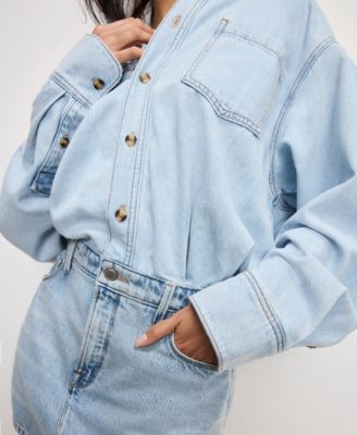 Women's Denim Shirt Dress, Regular & Plus Size