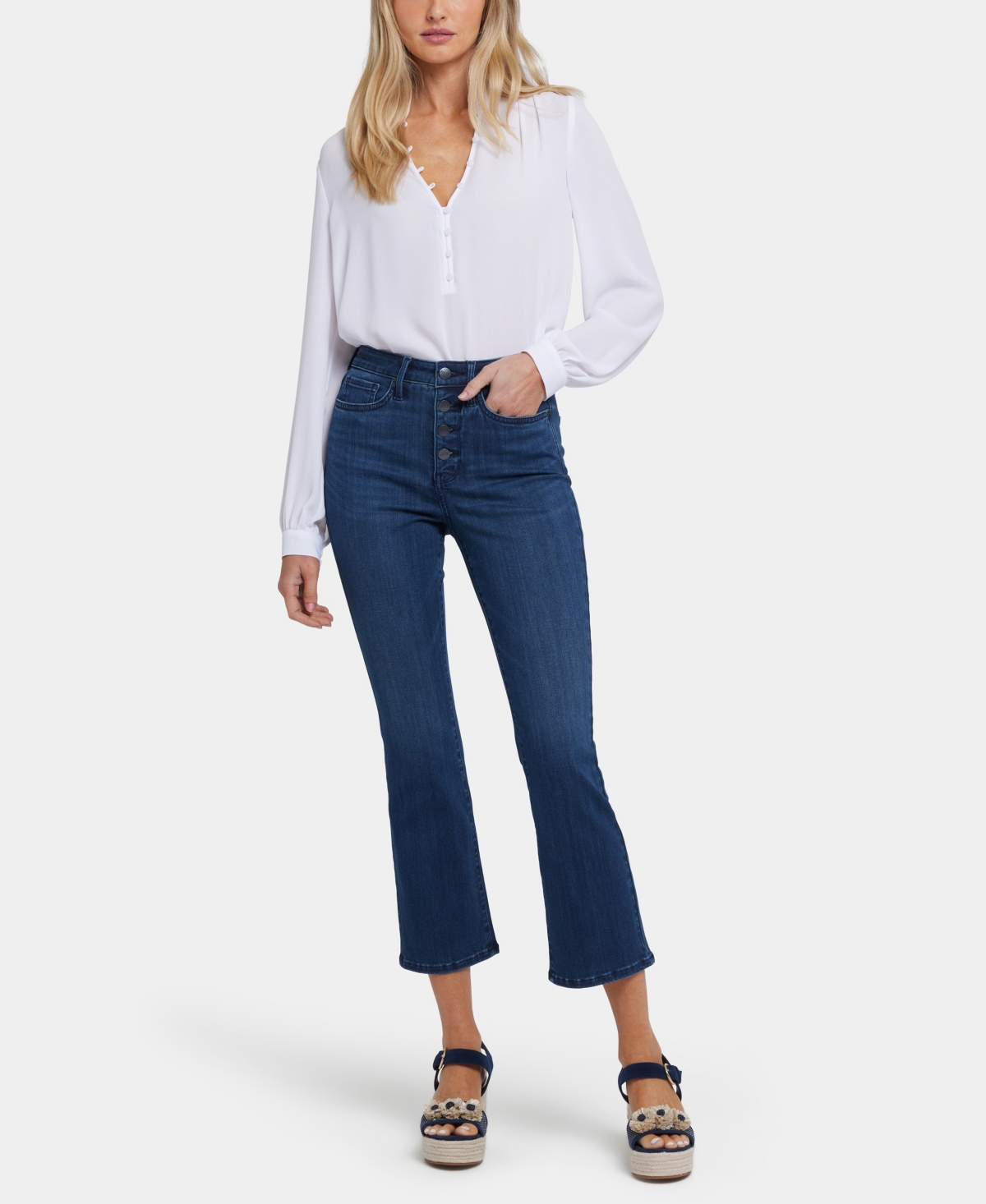 Women's Billie Mini Bootcut Ankle Jeans - Ibiza Blues