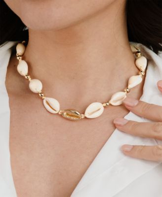 Out to Sea Cowrie Shell Choker Necklace