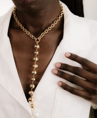 Deep Drop Lariat Necklace