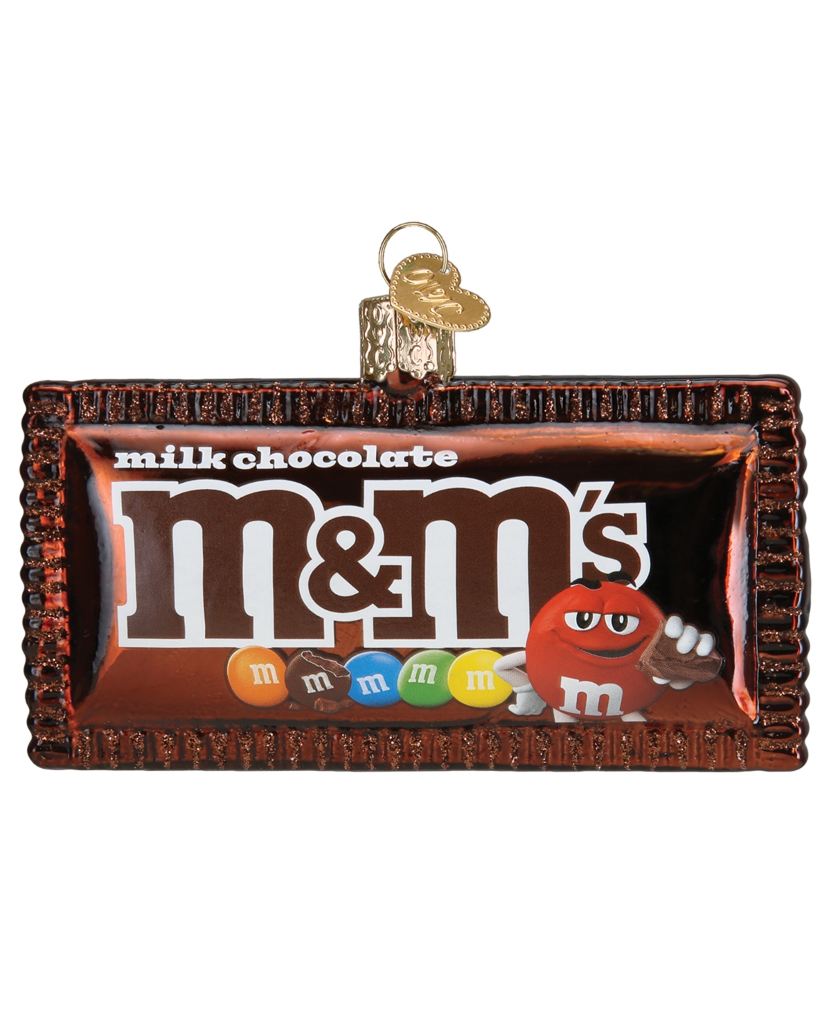 Old World Christmas 2.5" Mars Wrigley Candies M&M's Milk Chocolate Candy Ornament