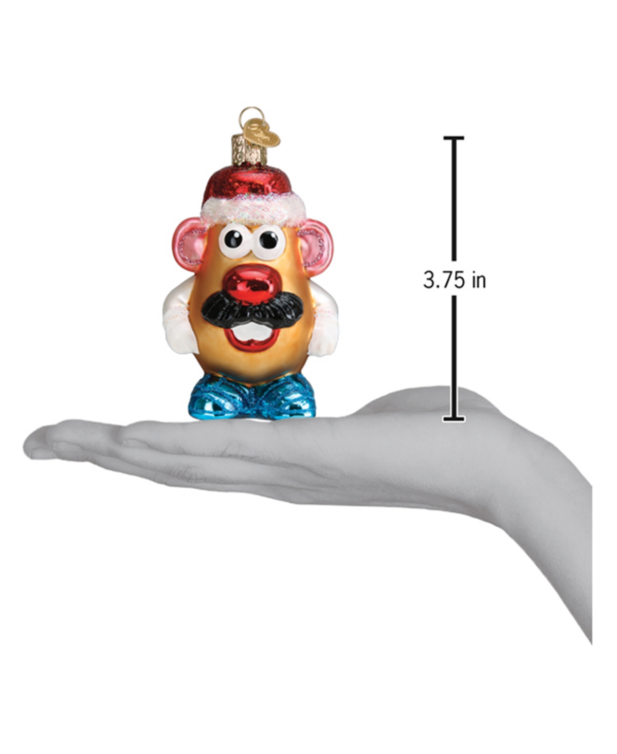 Old World Christmas 3.75" Hasbro Mr. Potato Head Ornament In Brown