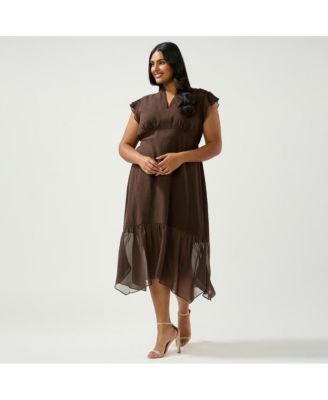 Plus Size Dune Dancer Midi Dress