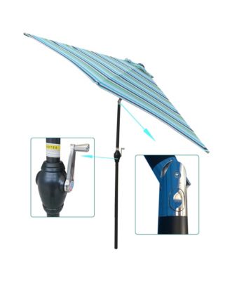 9FT UMBRELLA Blue Stripes