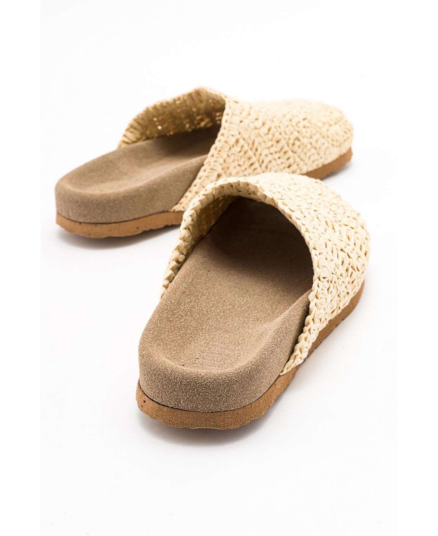 Женские сандалии Prologue Shoes Loop Woven Slide, цвет: Бежевая искусственная кожа, вариант 1 — фото 2