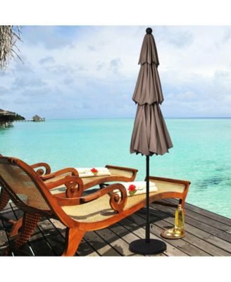 10 Feet 3 Tier Outdoor Patio Umbrella with Double Vented