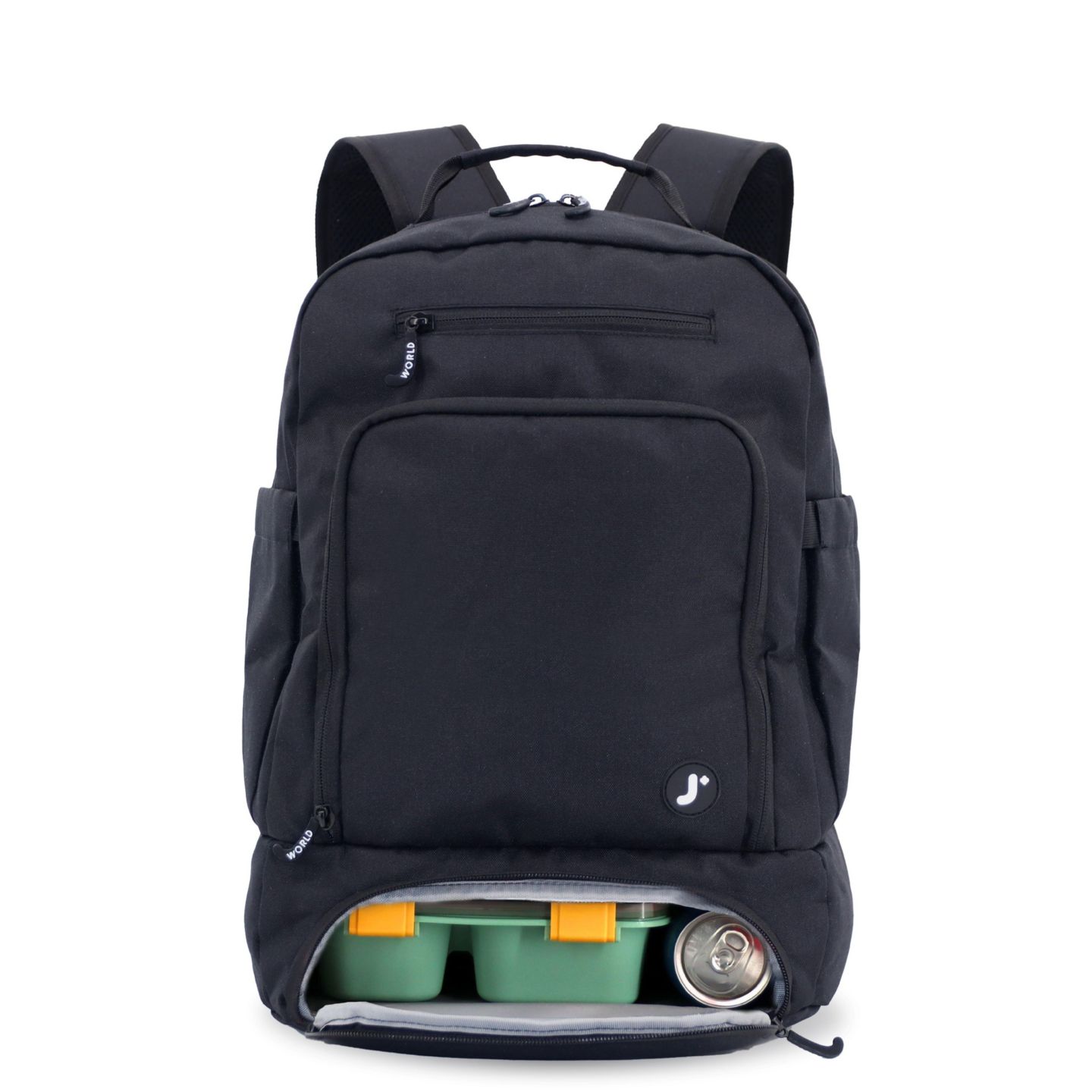 Рюкзак J World Unisex Packmate 2 in 1 With Built-in Lunch Bag, цвет: Чёрный — фото 1