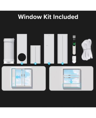 14,000 BTU Portable AC, Quiet 46dB, WiFi & App Control, 24H Timer, Fan & Dehumidifier, Easy Install for Bedroom, Office, Living Room