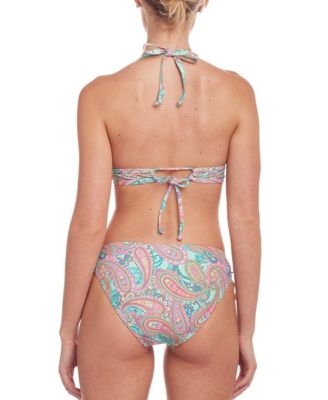 Women's Paisley Print Triangle Bikini Swimsuit Top Bra Sizing