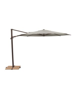 11FT Octagon Cantilever Umbrella with foot pedal, Bronze Frame