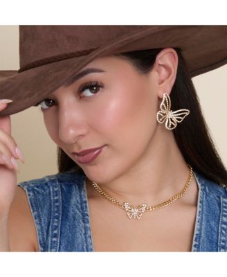 Butterfly Pendant Chain Necklace