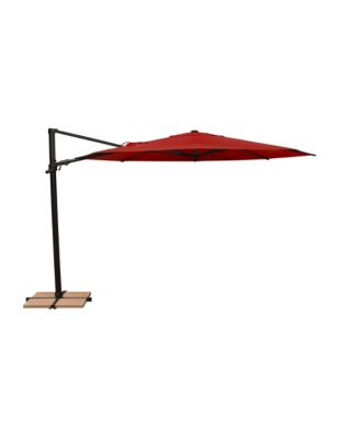 11FT Solefin Octagon Cantilever Umbrella with foot pedal, Black  Frame