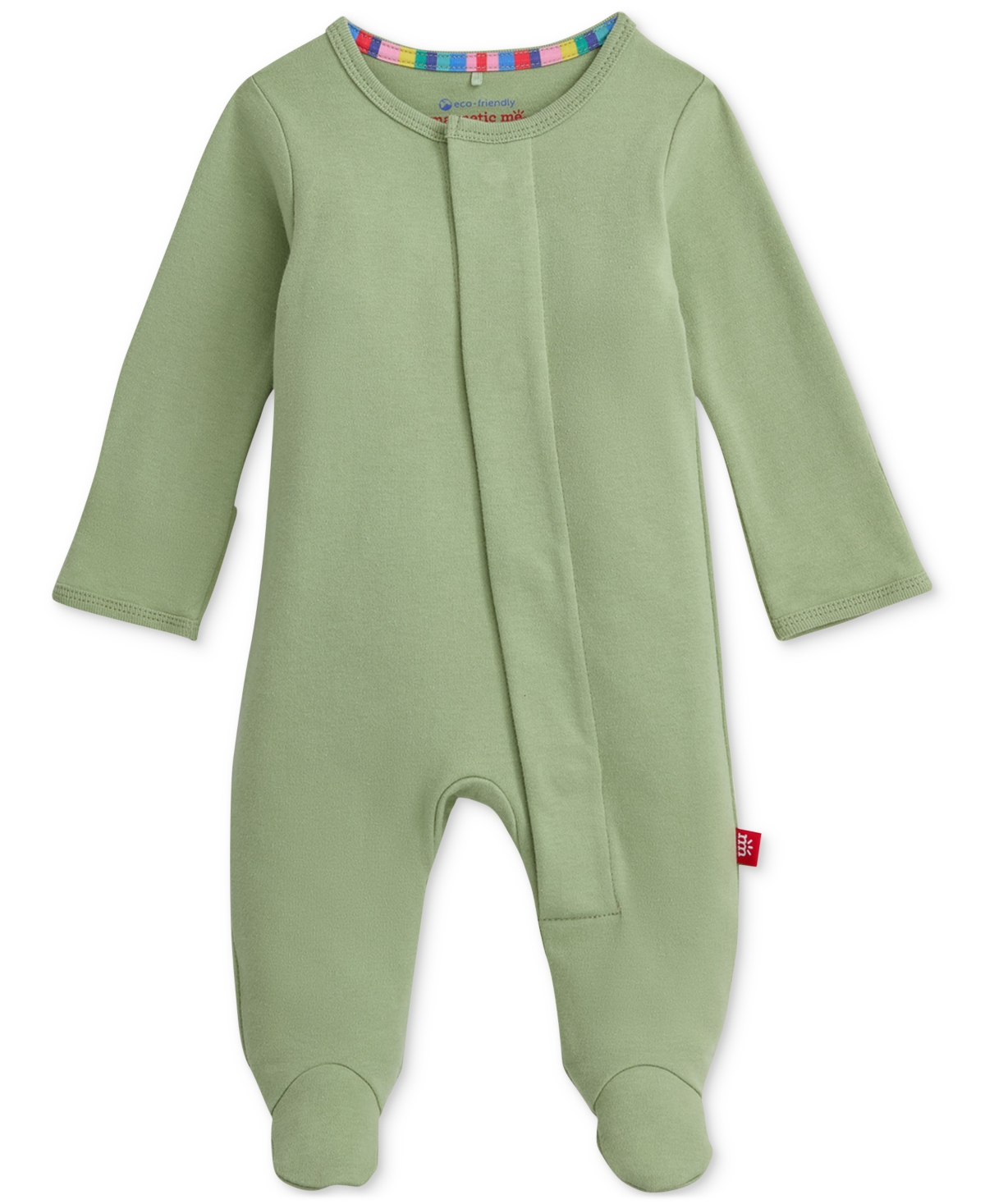Magnetic Me Baby Cotton Footed Coveralls, 2 Pack In Green