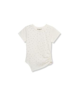 Big Girls Studded Asymmetrical T-Shirt