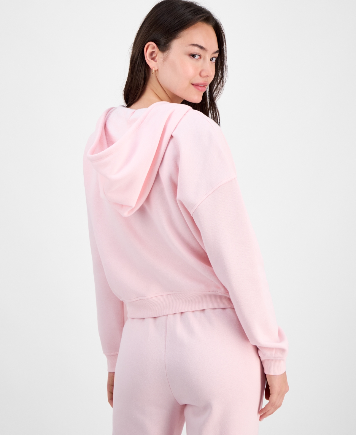 Planet Gold Juniors' All-star 1990 Zip-up Hoodie In Pink
