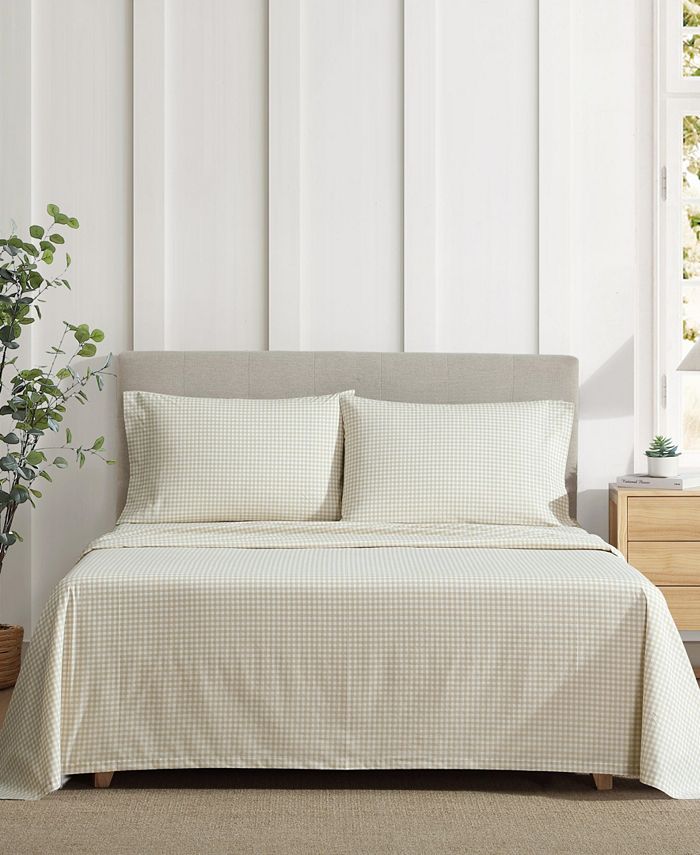 Eddie Bauer Printed 100% Cotton Percale 3-Pc. Sheet Set, Twin - Brown - Twin Sheet Set