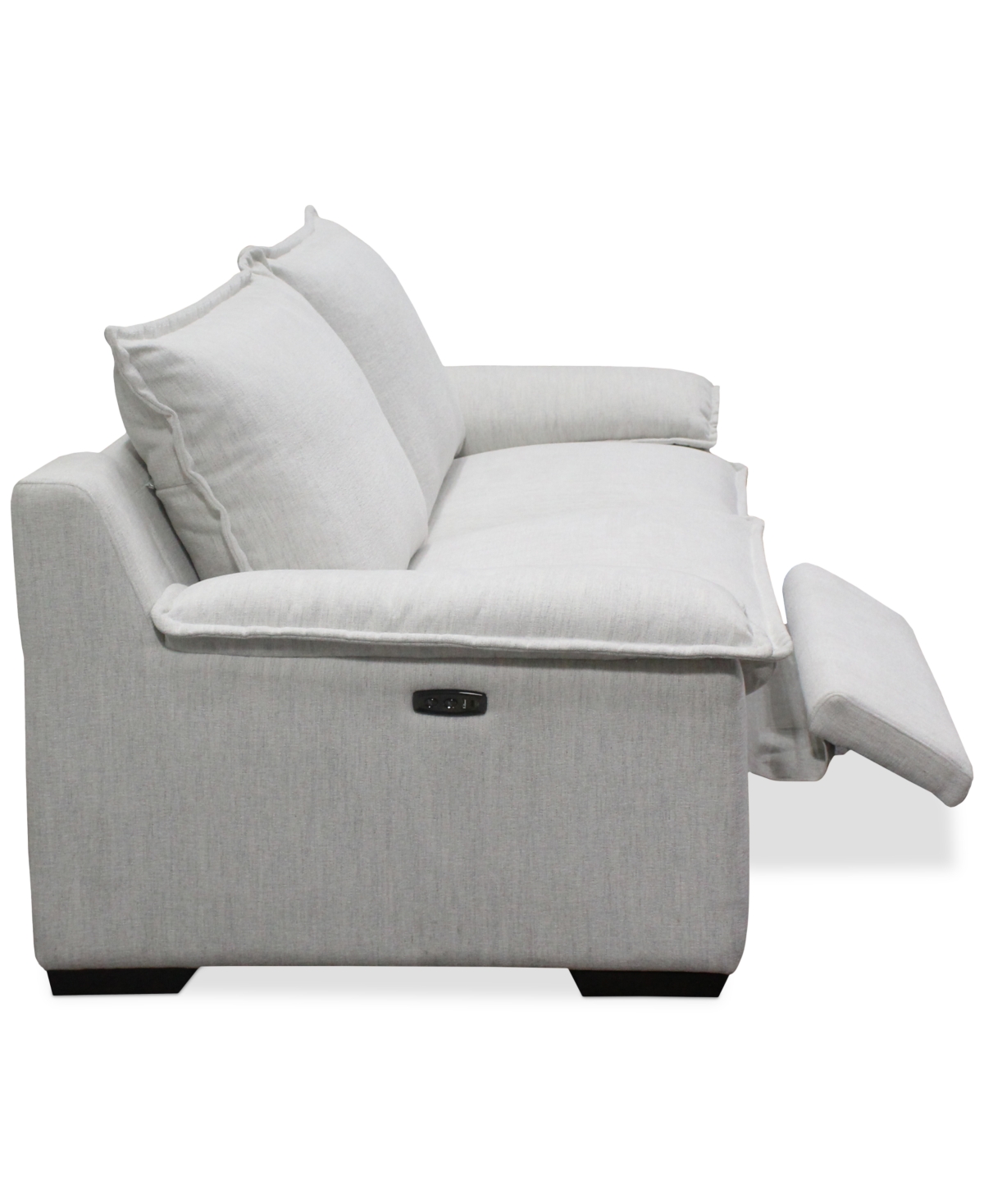 Macy's Borsi 2-pc. Sofa Sectional With 2 Power Recliners In Brown