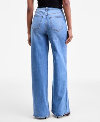 Women's High-Rise Wide-Leg Jeans, Regular & Short, Macy's Exclusive