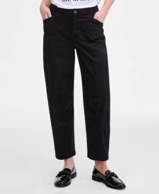 Women's High-Rise Utility Barrel-Leg Ankle Pants, Macy's Exclusive 