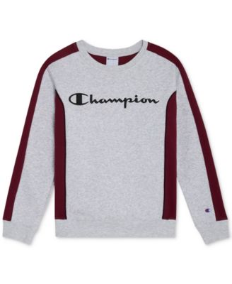 Champion - Big Boys Colorblocked Crewneck Sweatshirt