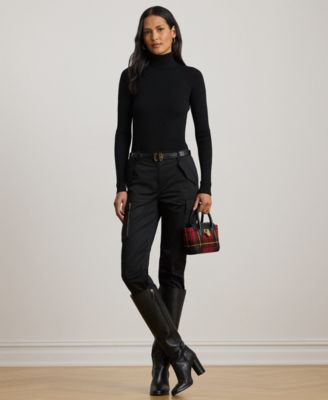 Petite Ribbed Turtleneck Sweater