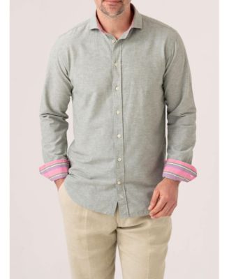 Men's Cotton Long Sleeve Linen Shirt