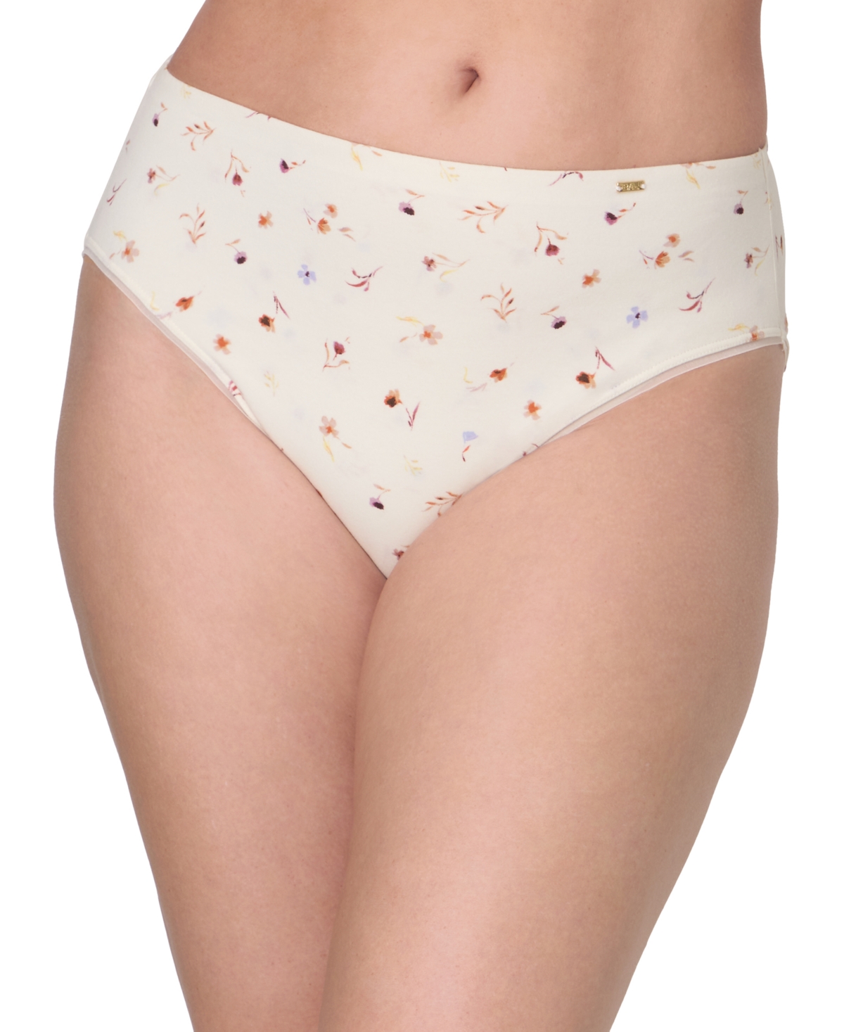 Women's Lux Cotton Essentials High-Cut Underwear Dflehc - Poppy Print