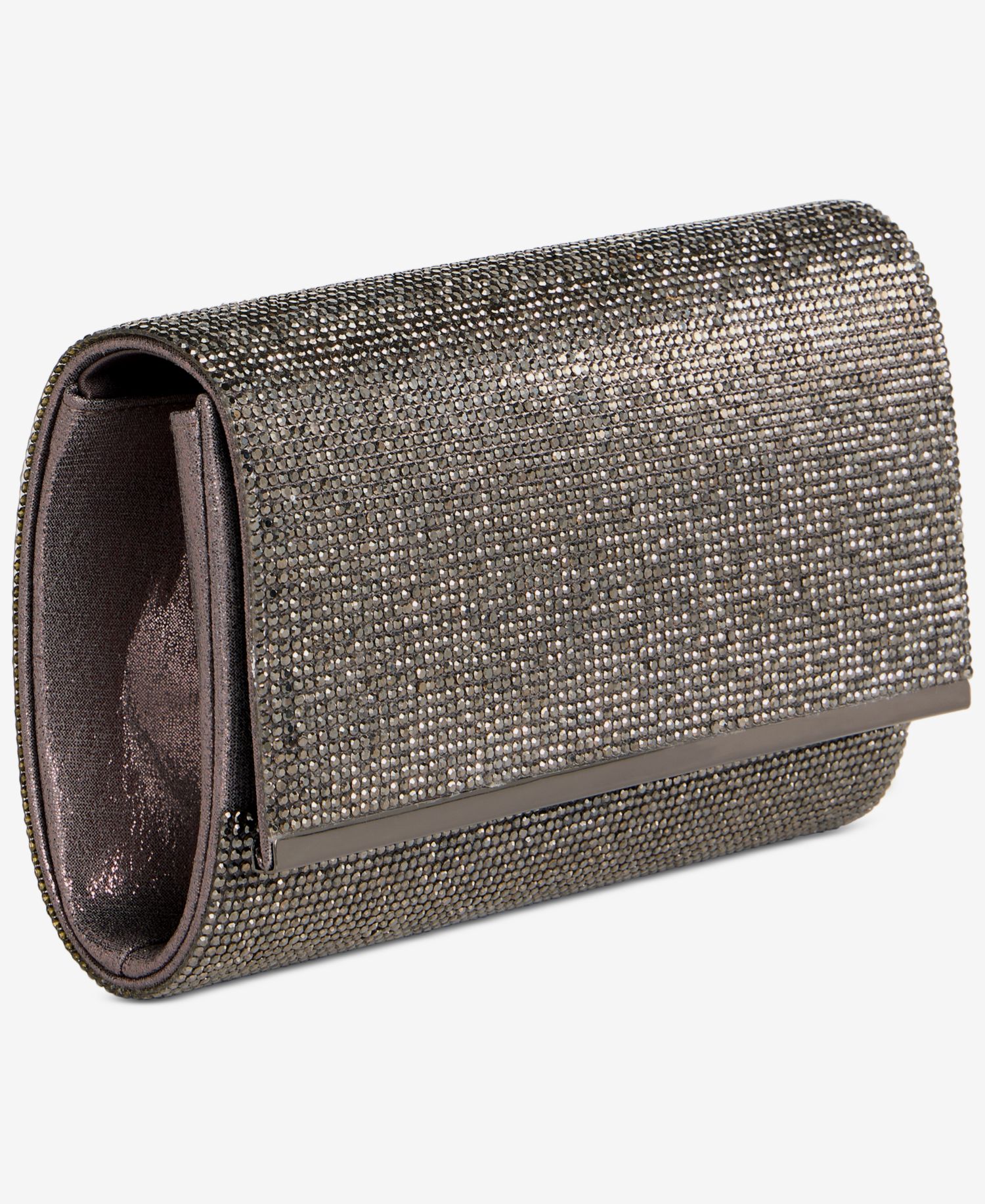 Caitlin Satin and Crystal Clutch