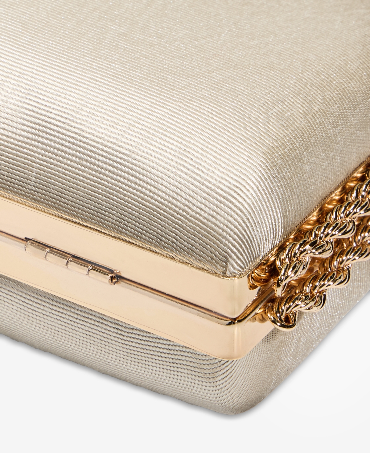 Inc International Concepts Small Twist Chain Clutch, Macy's Exclusive In Neutral