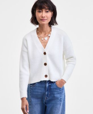 On 34th Women's Three-Button Shaker Cardigan, Created for Macy's
