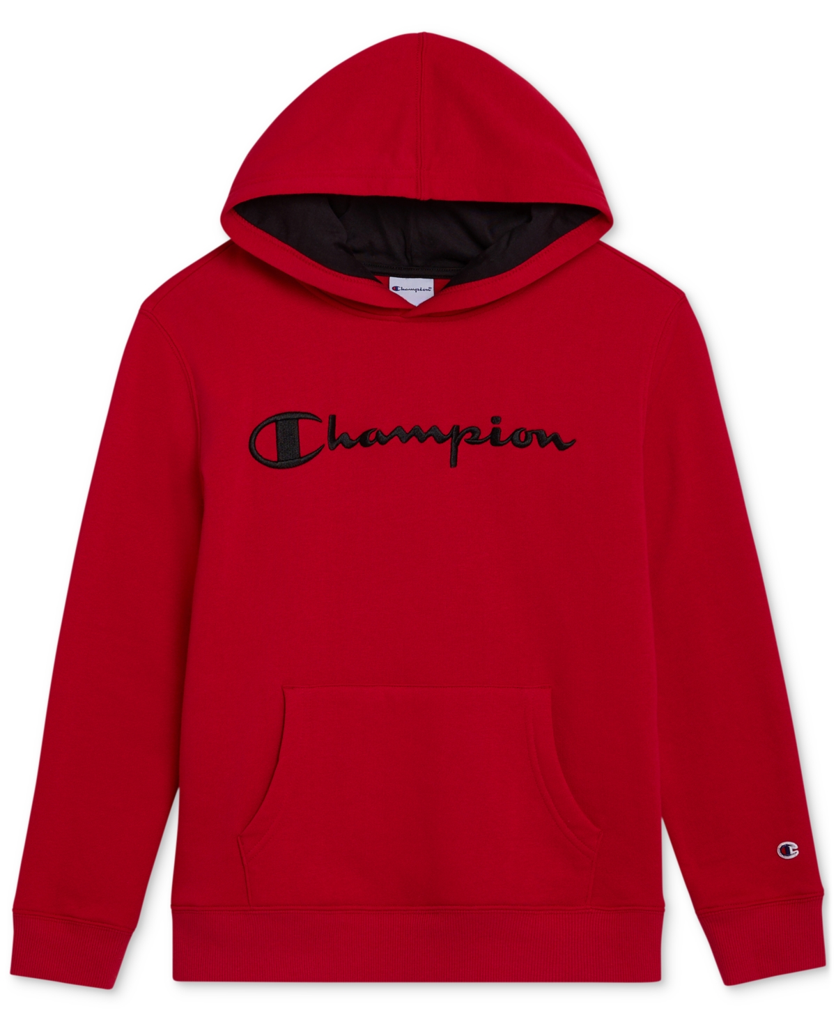 Champion Big Boys Signature Fleece Logo Hoodie In Red