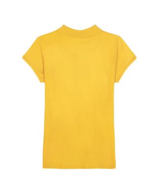 Big Girls Short Sleeve Interlock Polo Shirt