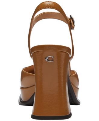 Women's Sculpted-Heel Platform Pumps