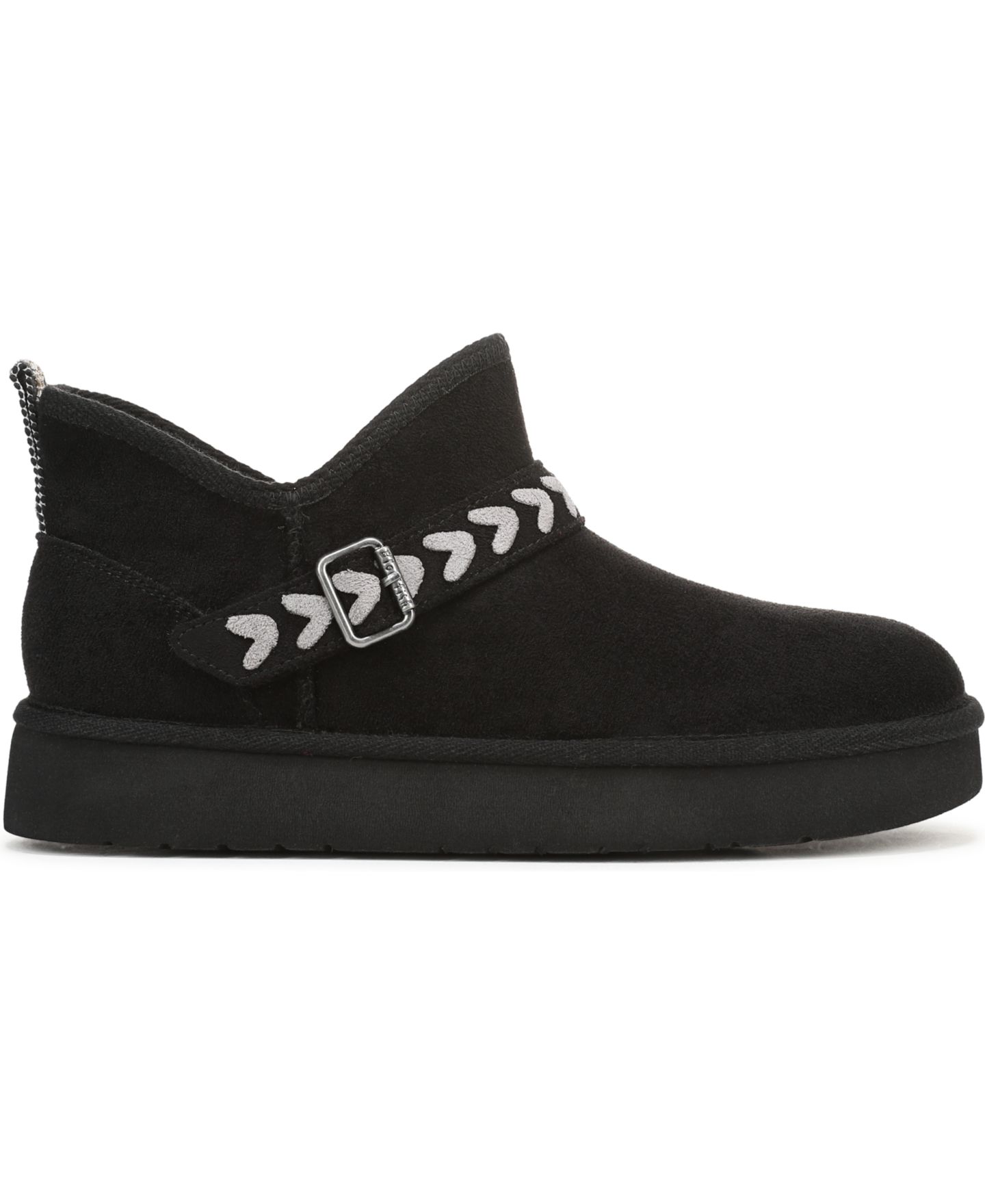 Женские ботинки Blowfish Malibu Mokolo Round Toe Pull On Platform Short, цвет: Чёрный искусственный замшевый — фото 2