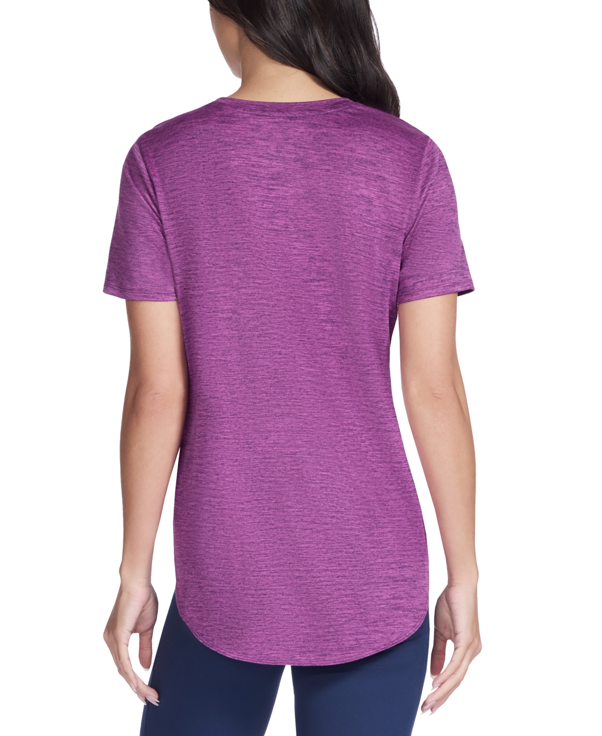 Skechers Women's Active Go Walk Wear Go Dri Swift Tunic T-shirt In Purple
