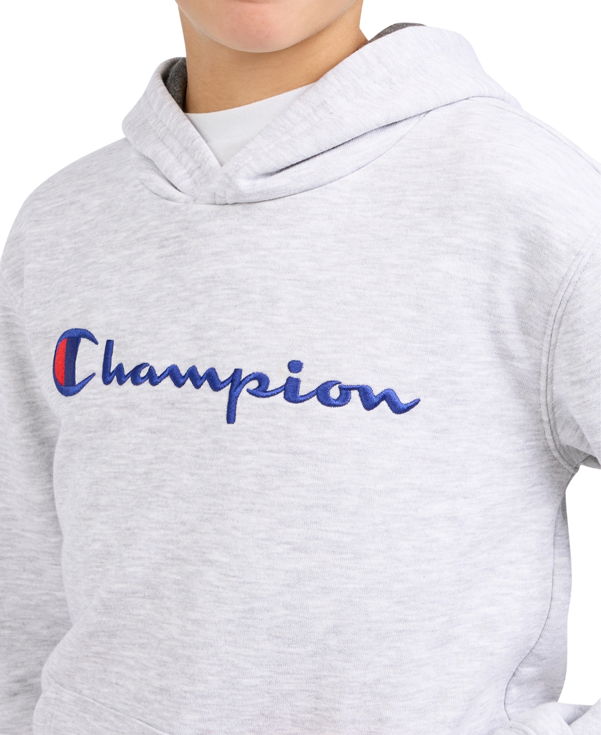 Champion Big Boys Signature Pullover Hoodie In Gray