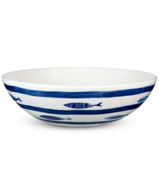 Euro Ceramica - Costa Azul Sea Fish Serving Bowl
