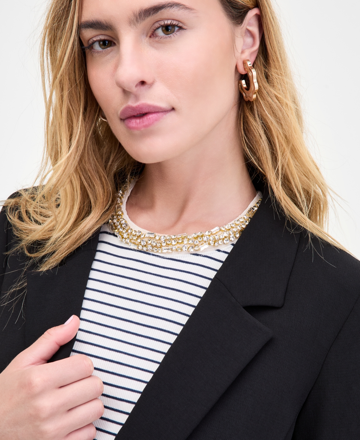 On 34th Women's Relaxed Crepe Blazer, Macy's Exclusive
