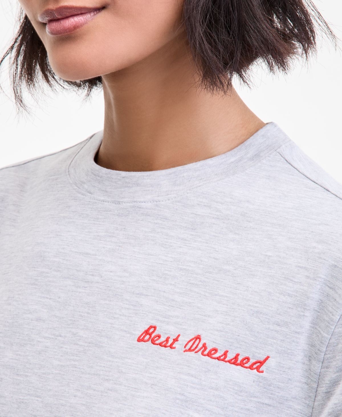 On 34th Women's Best Dressed Embroidered T-Shirt, Macy's Exclusive