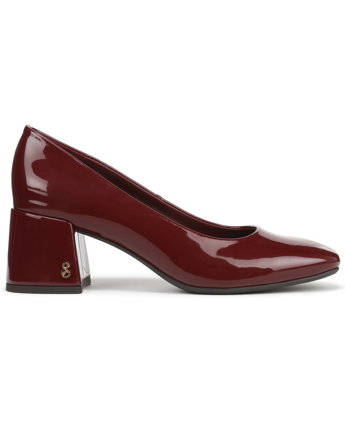 Sam & Libby Women's Gianella Block Heel Pumps In Burgundy