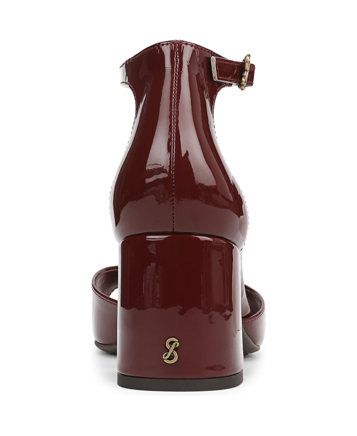 Sam & Libby Women's Leanne Block Heel Dress Sandals In Burgundy