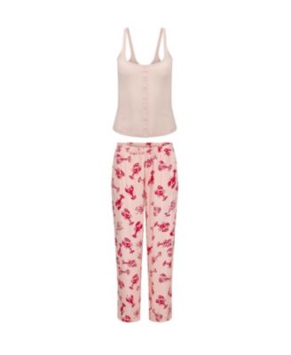 Lindsay Women's Pajama Tank Top And Pants Set