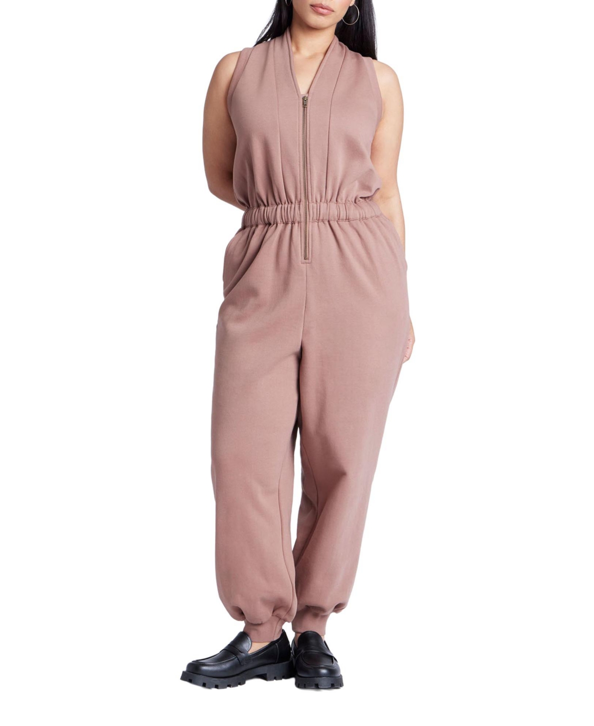 Women's Elements Sleeveless Knit Jumpsuit - Brown