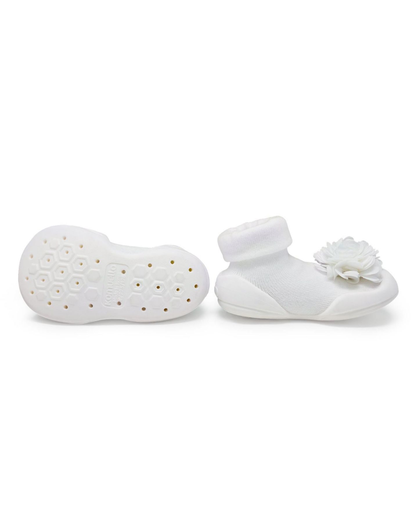 Обувь Komuello First Walk Sock Shoes Corsage - Snow для девочек-малышей — фото 2