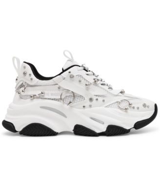 Women's Possession Piercing-Embellished Lace-Up Sneakers