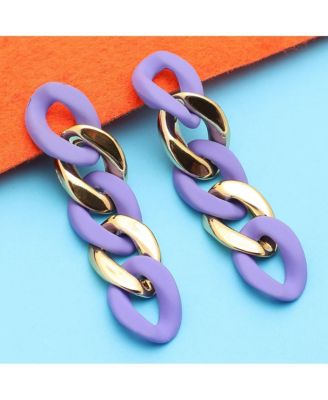 Women's Chainlink Drop Earrings