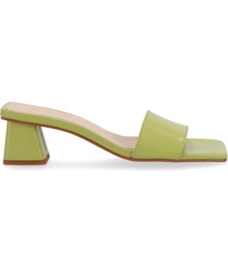 Women's Squared Leather Sandals