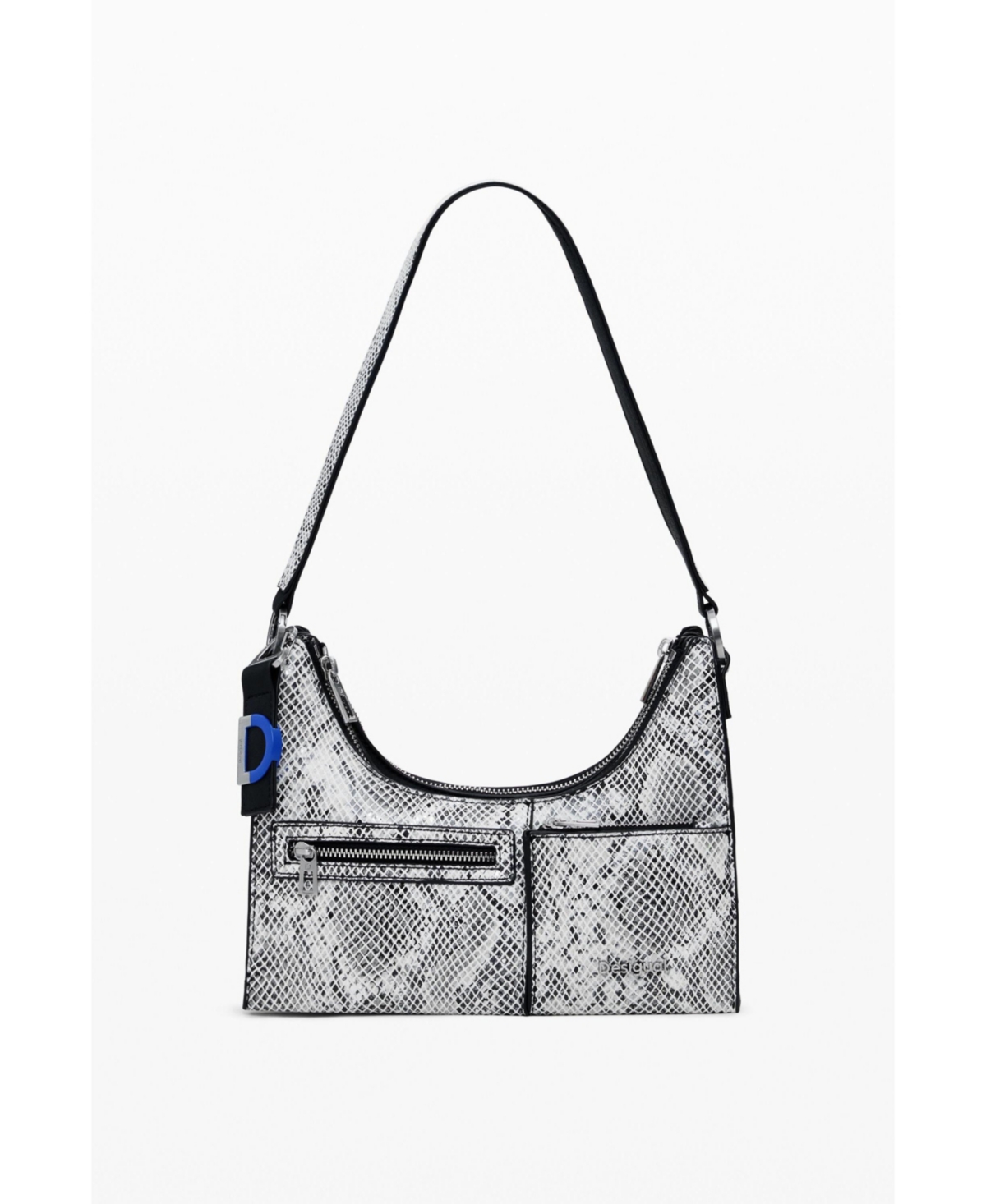 Women's Small detachable two-tone bag - Black