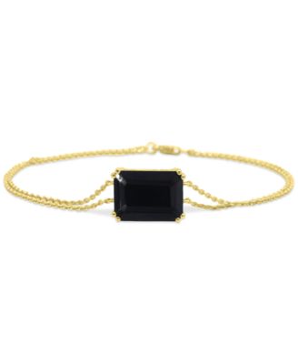 Gemstone Bracelet in 14k Gold-Plated Sterling Silver